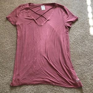 Pink Strappy Tshirt